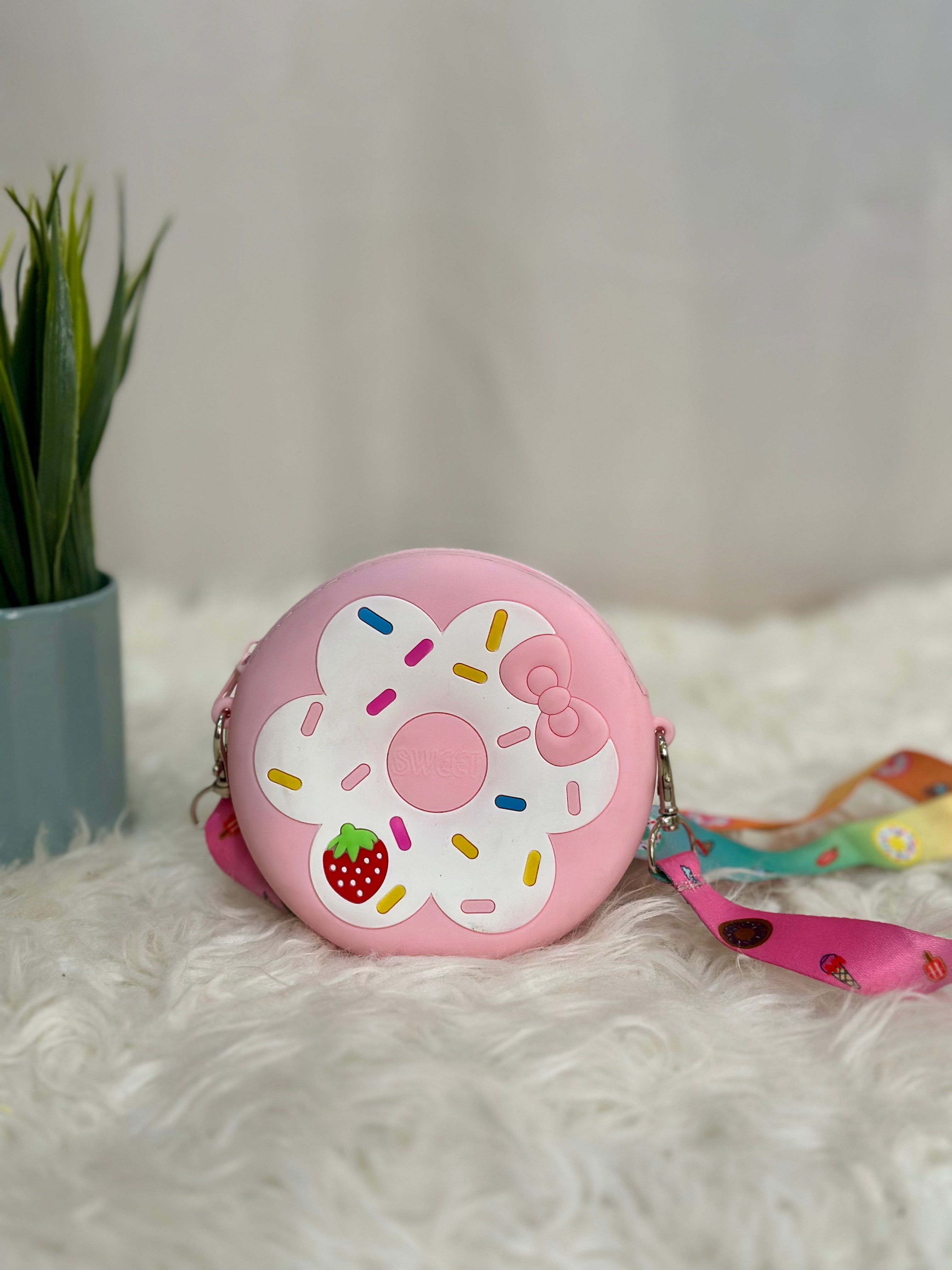 Flower Donut Silicon Sling Bag
