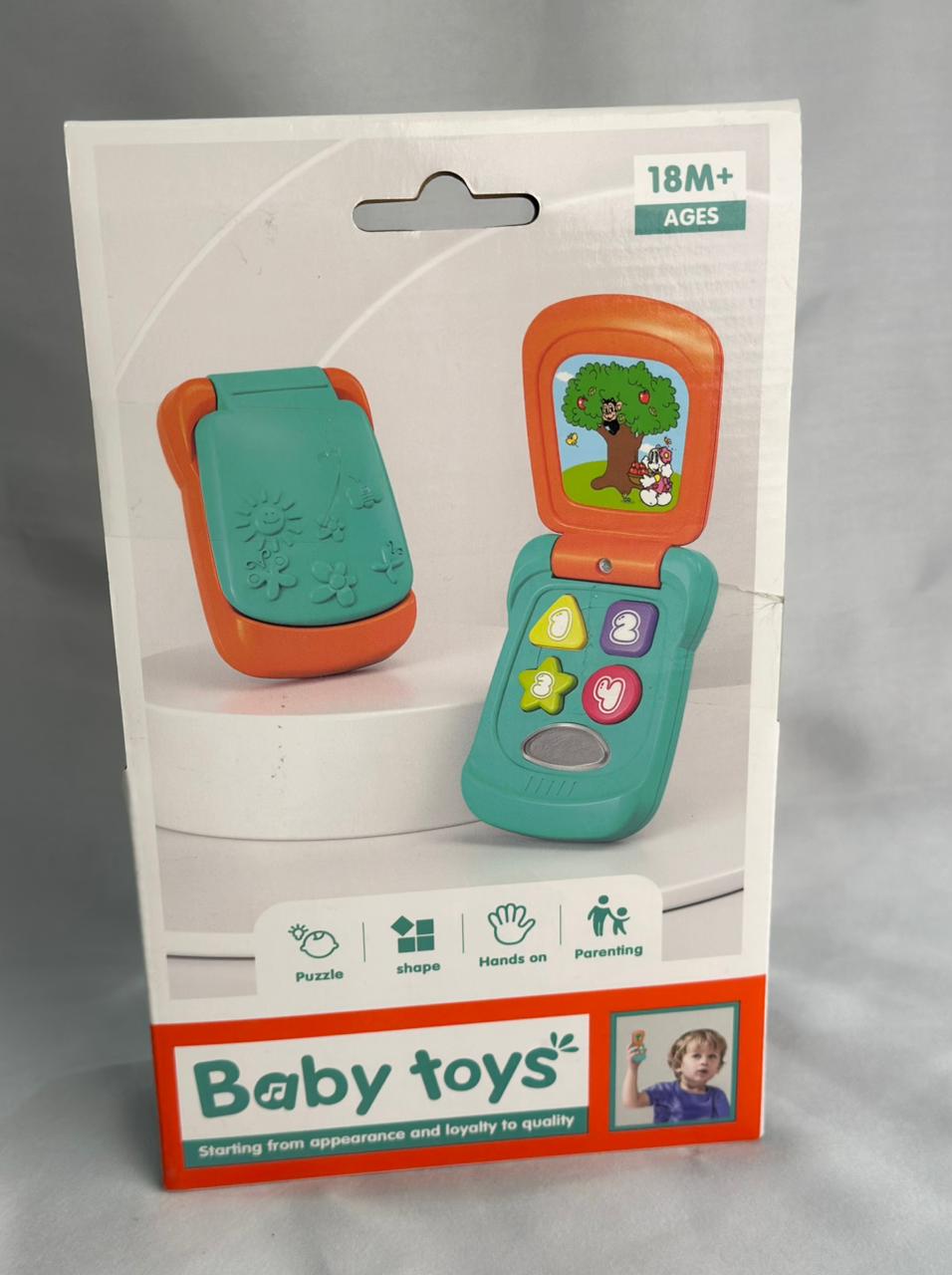 Shun Long Light & Sound Baby Flip Phone Toy