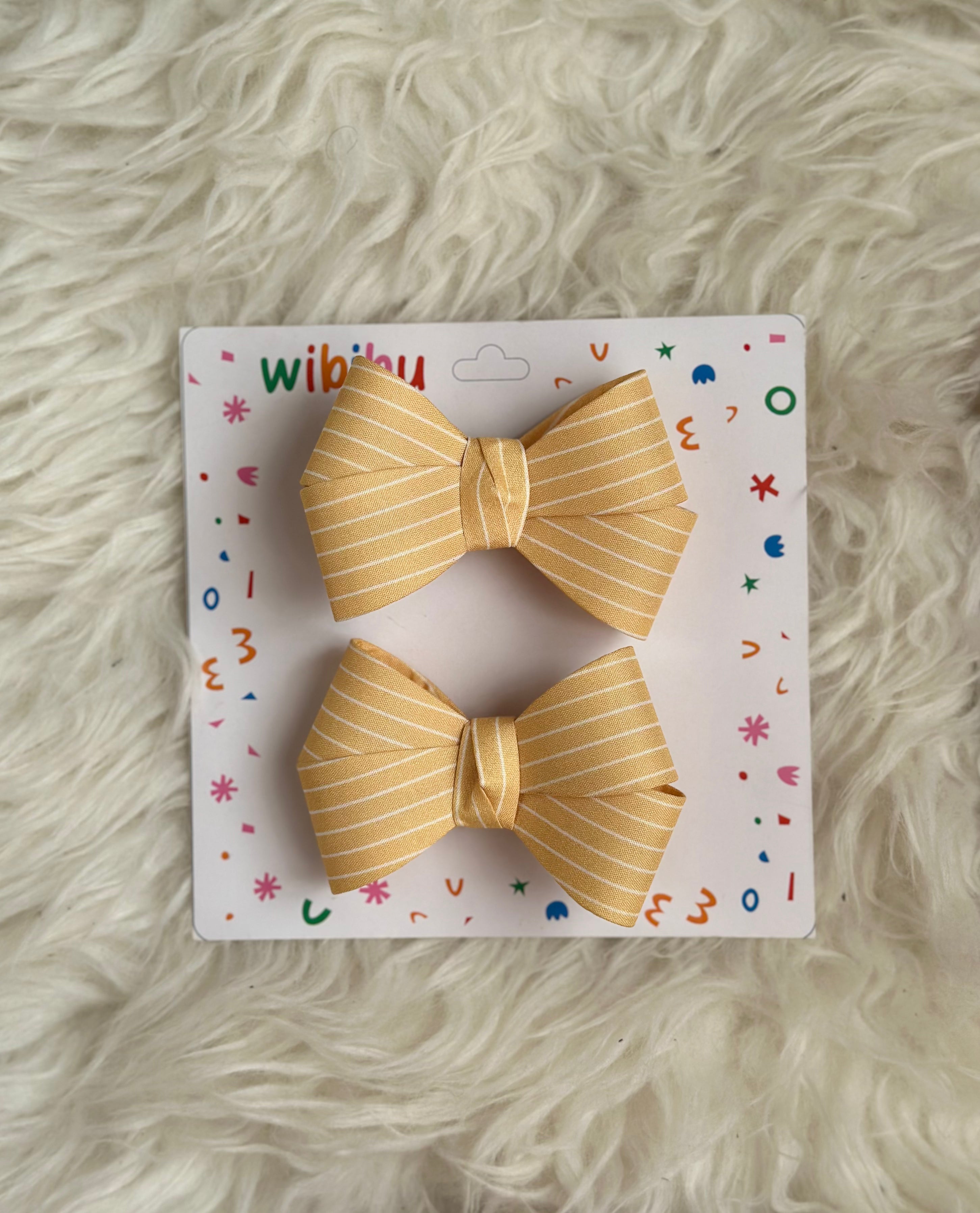 Stripped Bow Clips