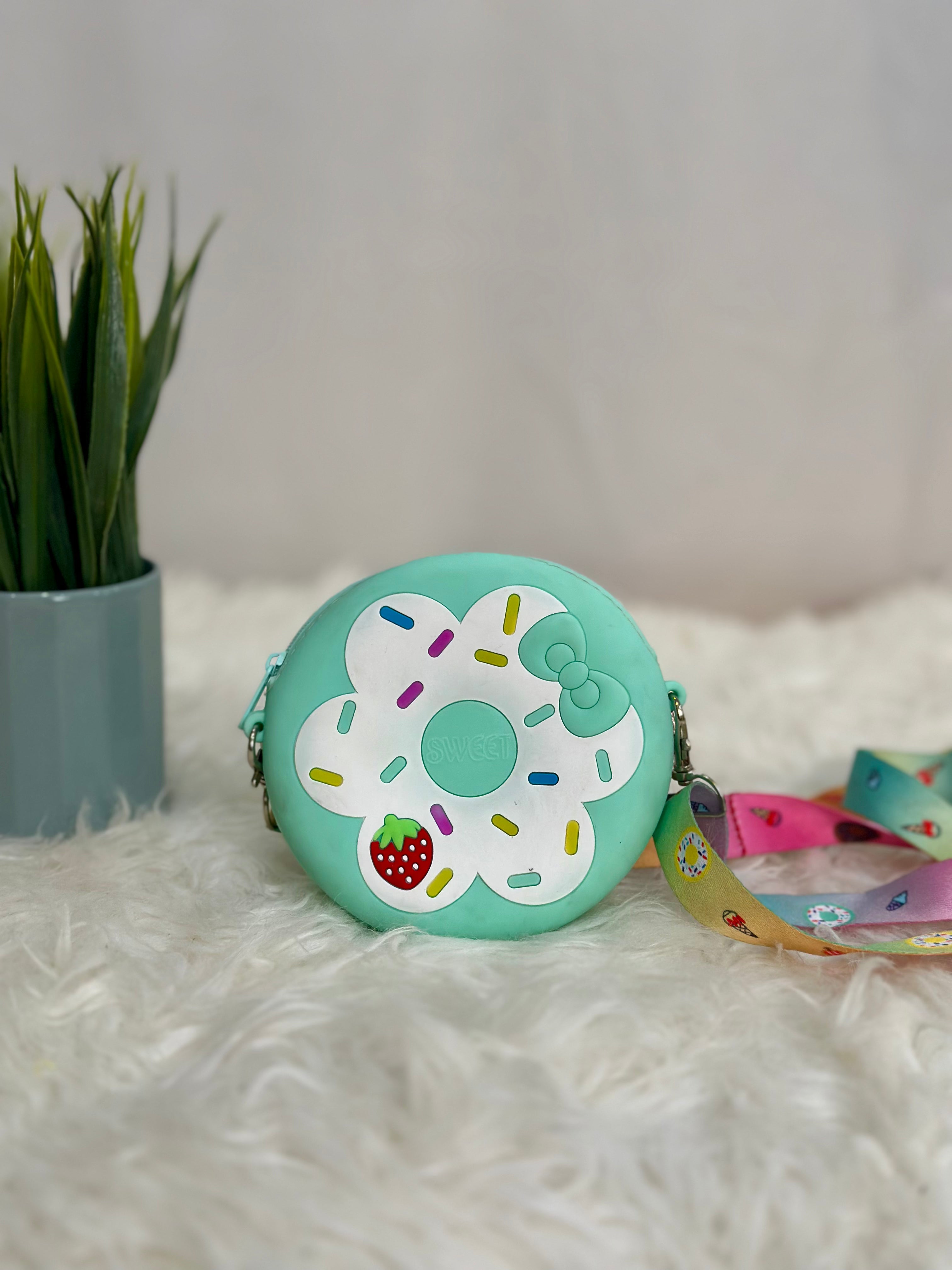 Flower Donut Silicon Sling Bag