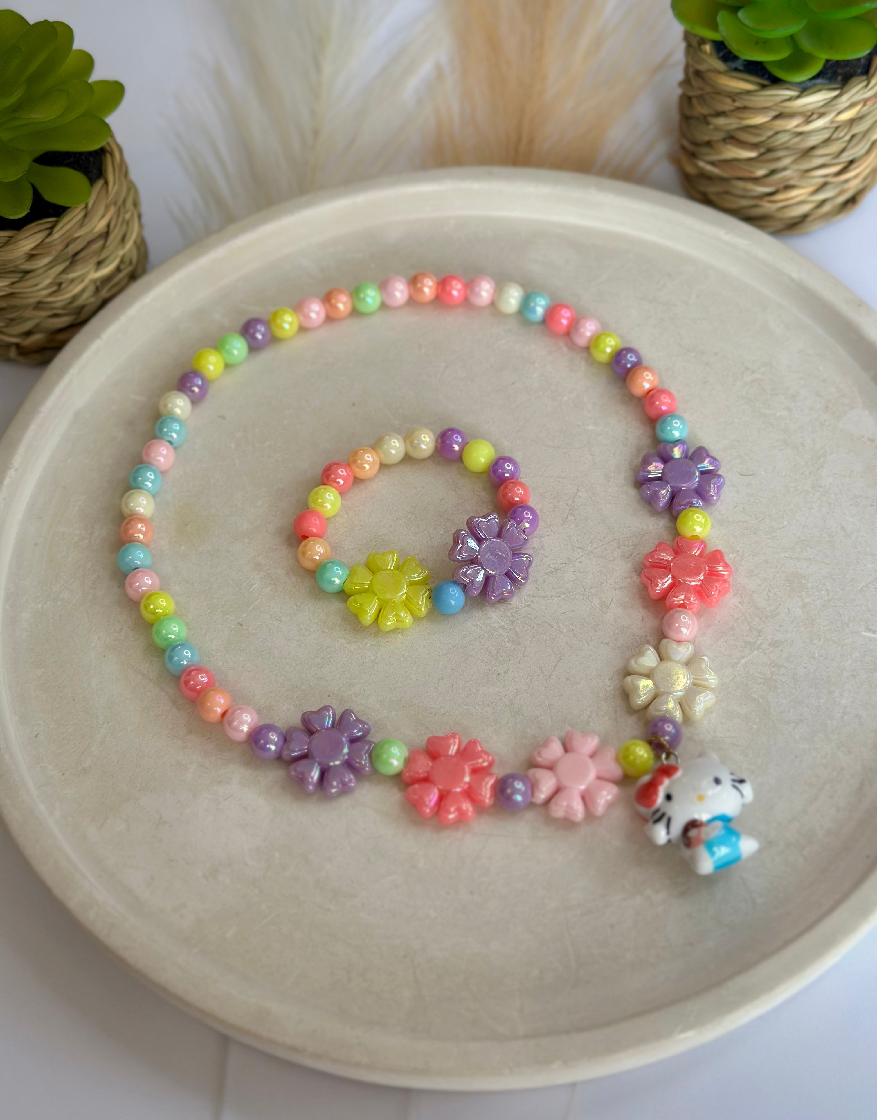 Multi color beads necklaces