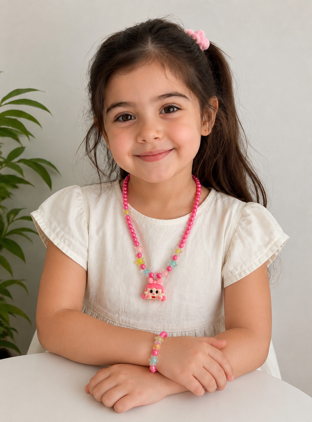 Necklace with bracelet