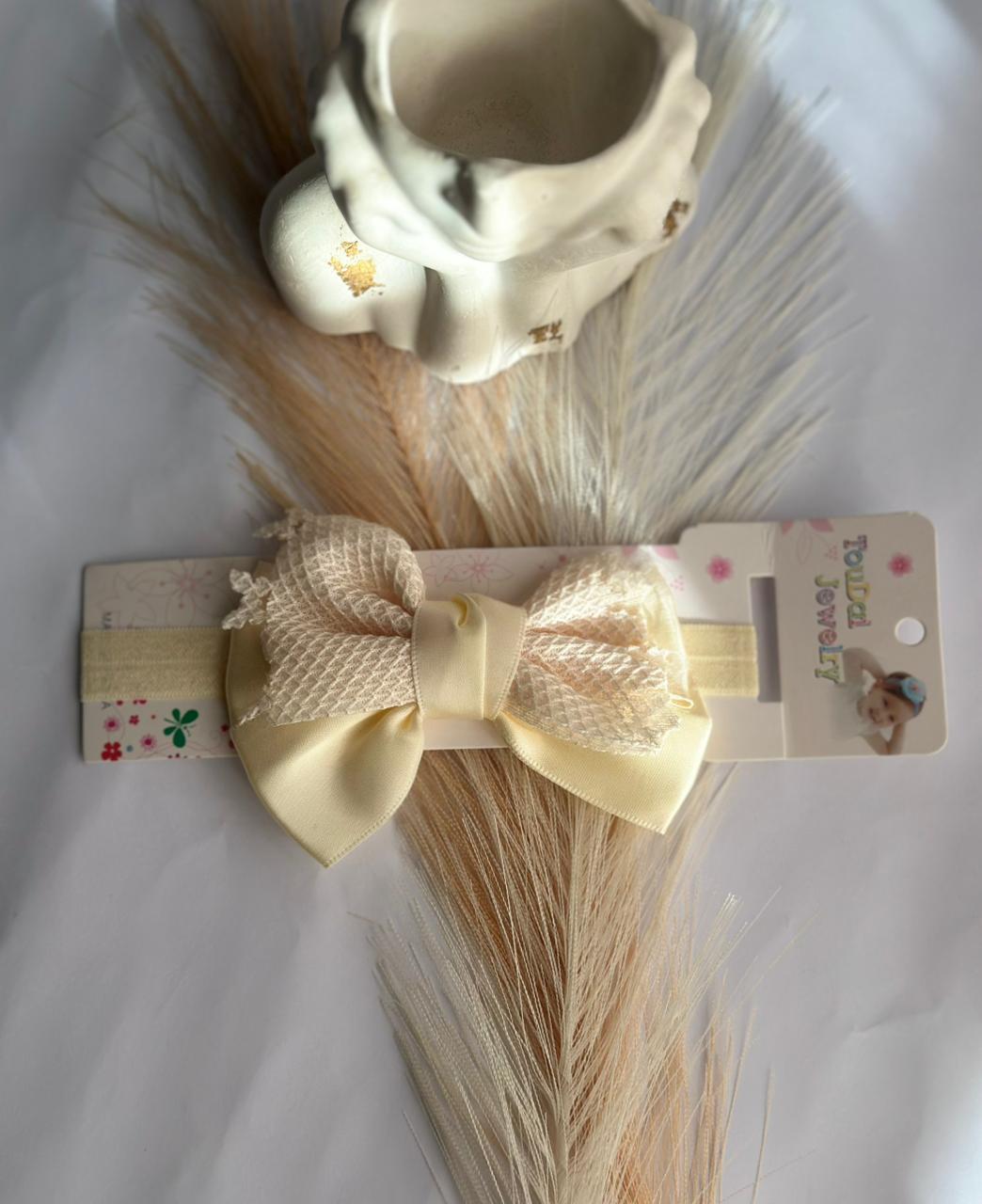 Stretchy bow headband