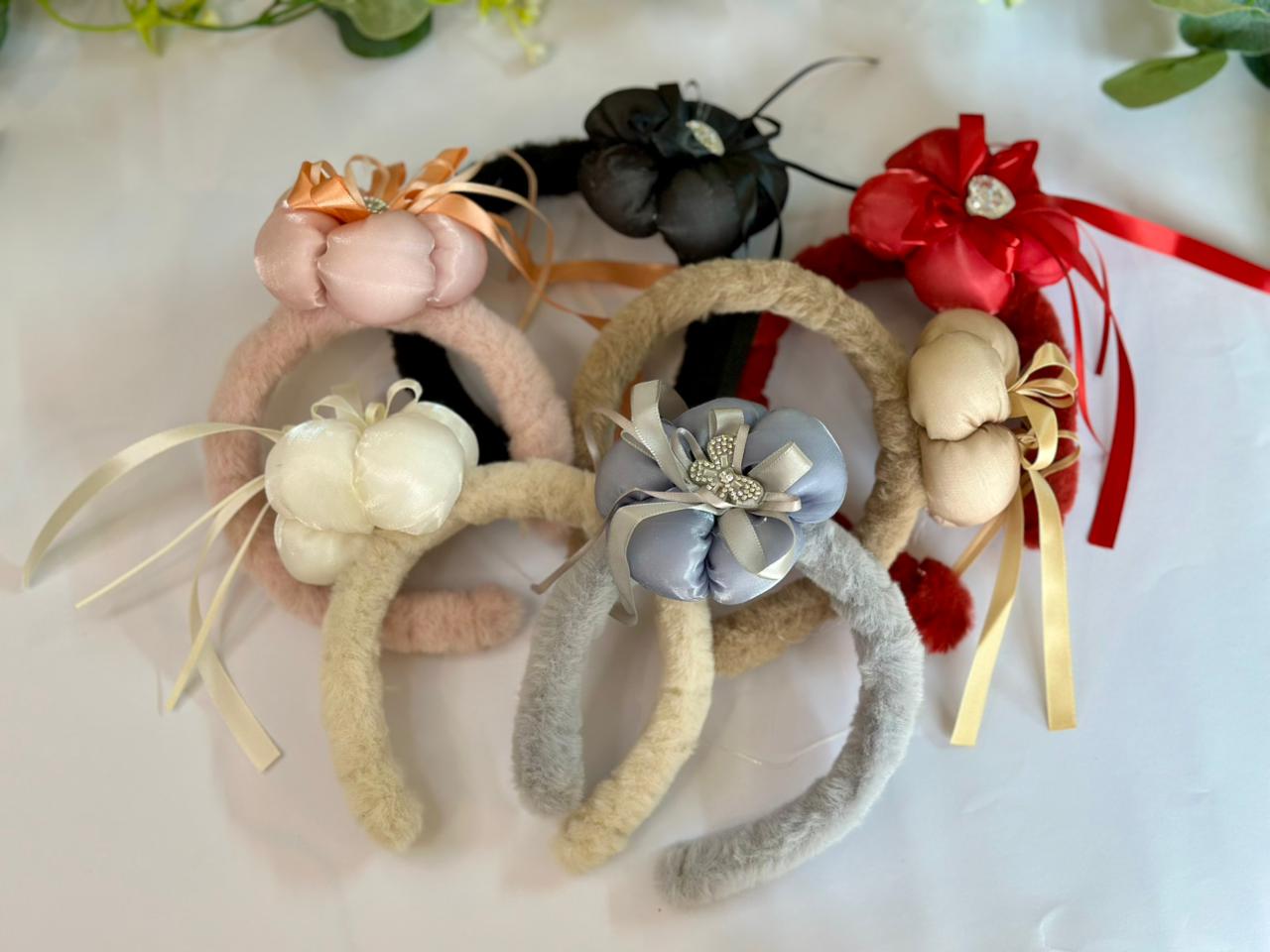 Flower ribbon headband