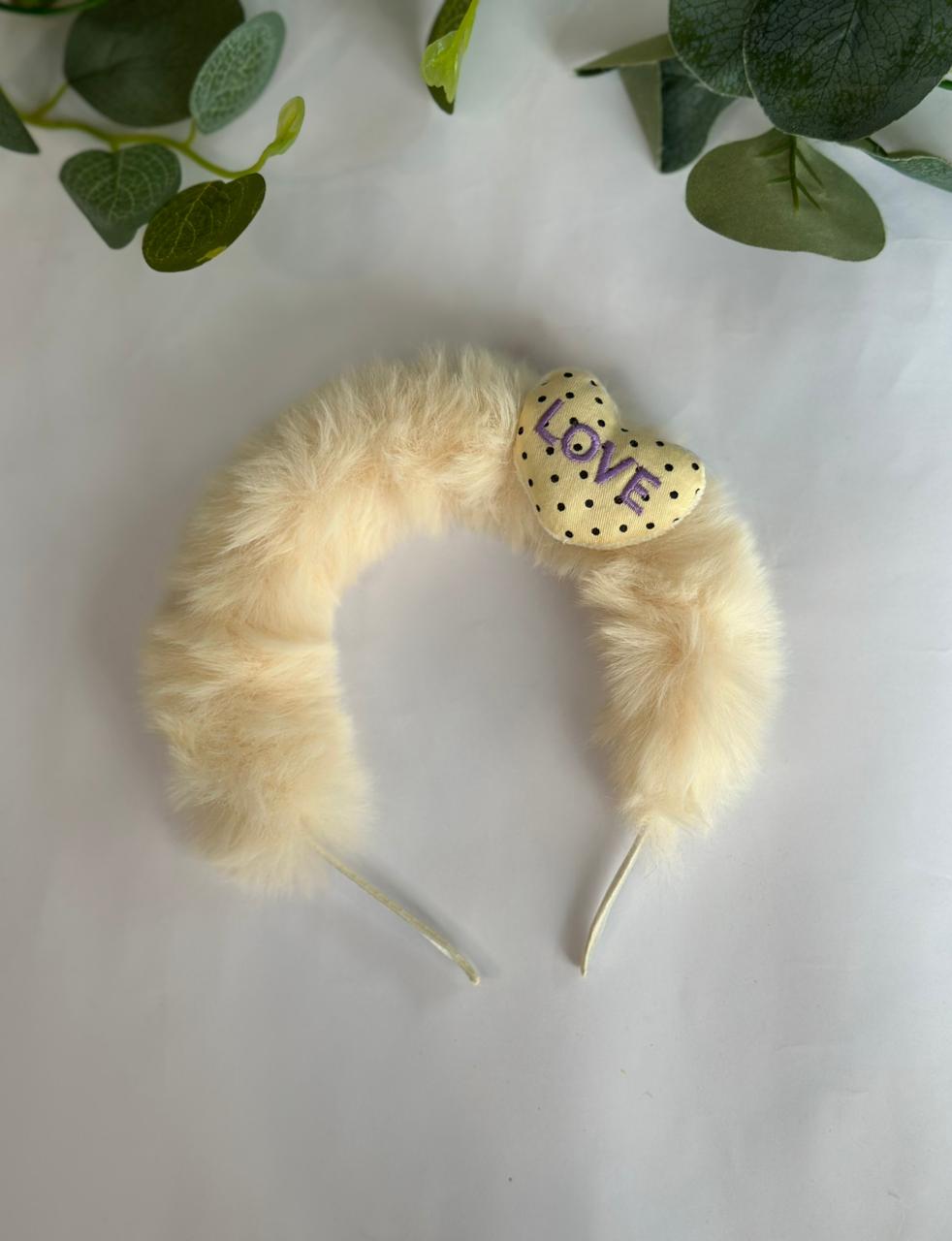 Fluffy cartoon faces headband
