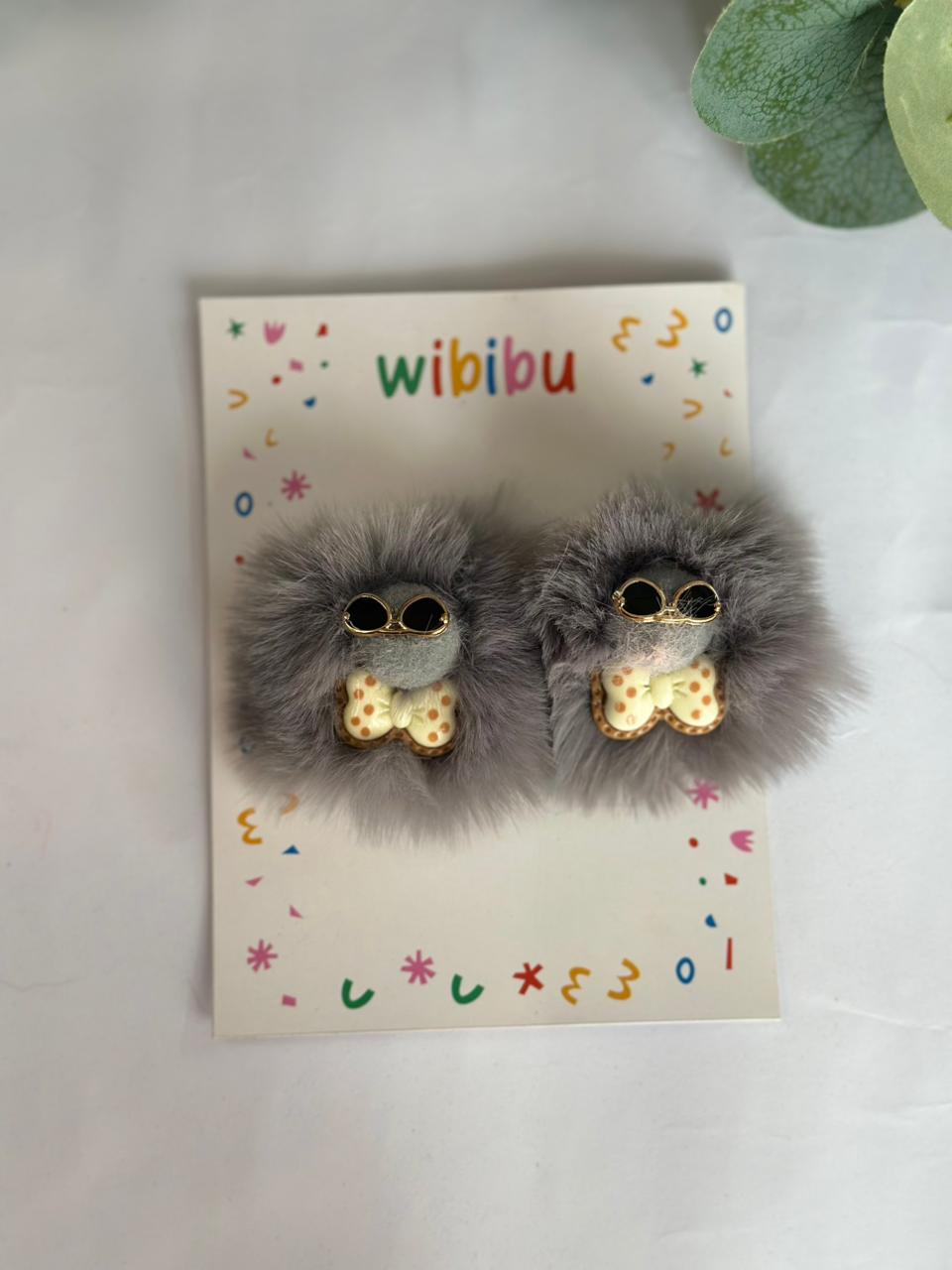 Fluffy clip set