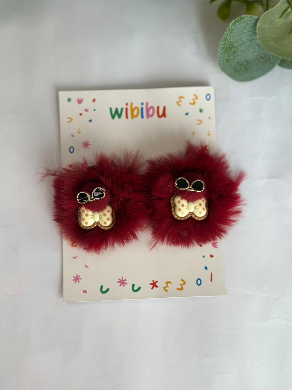 Fluffy clip set