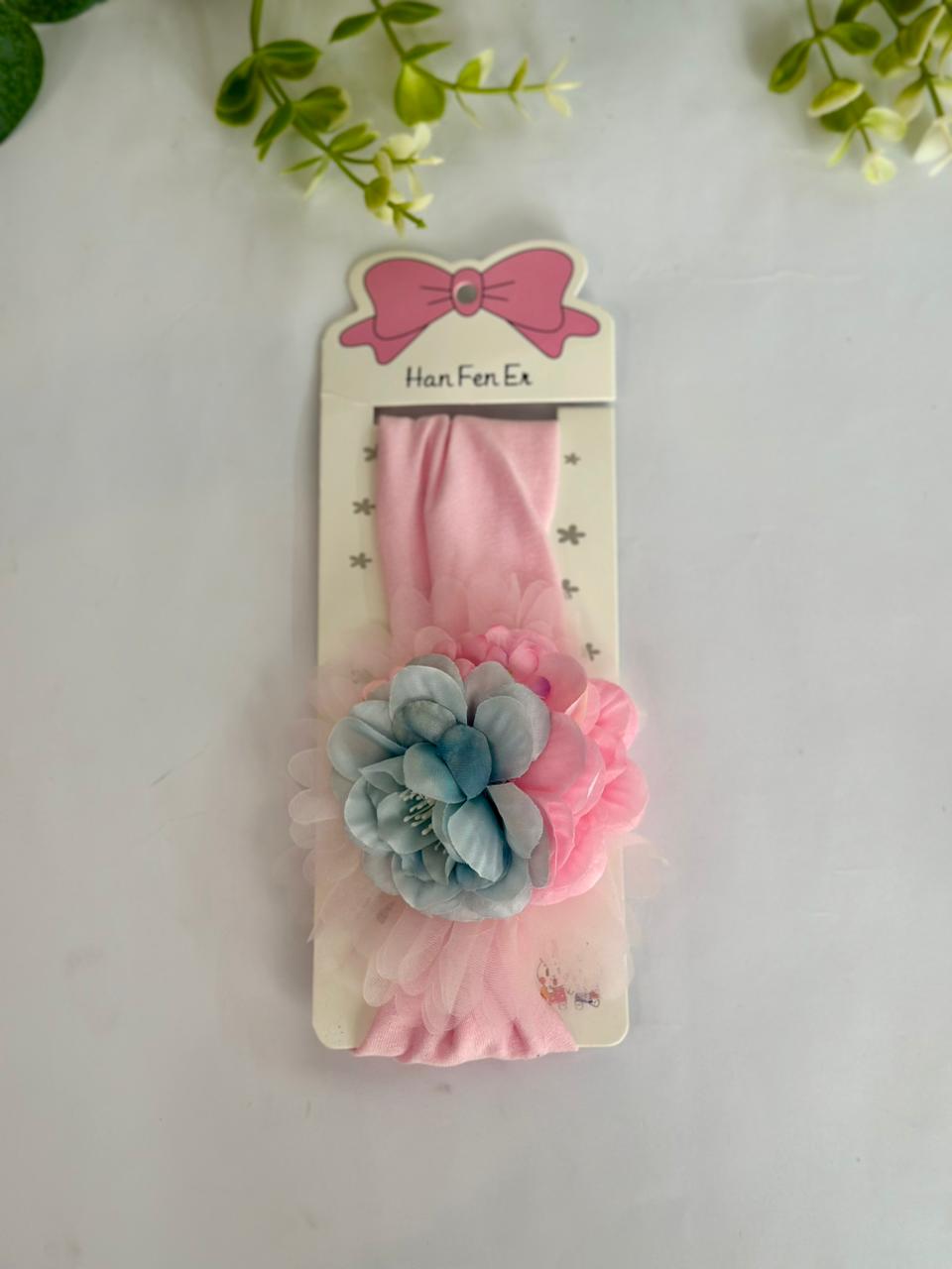 Different shade flower headband