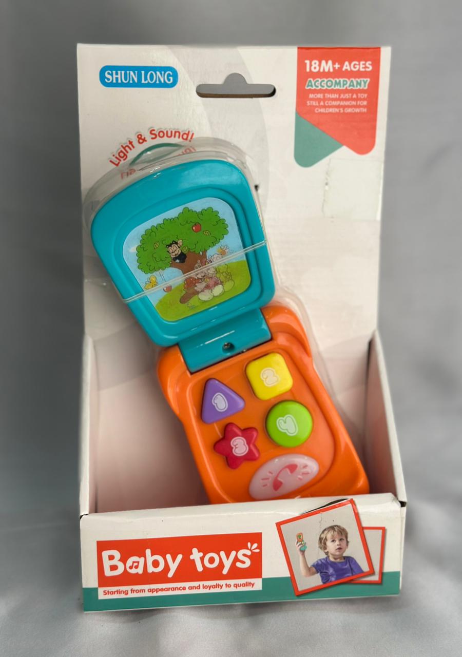 Shun Long Light & Sound Baby Flip Phone Toy