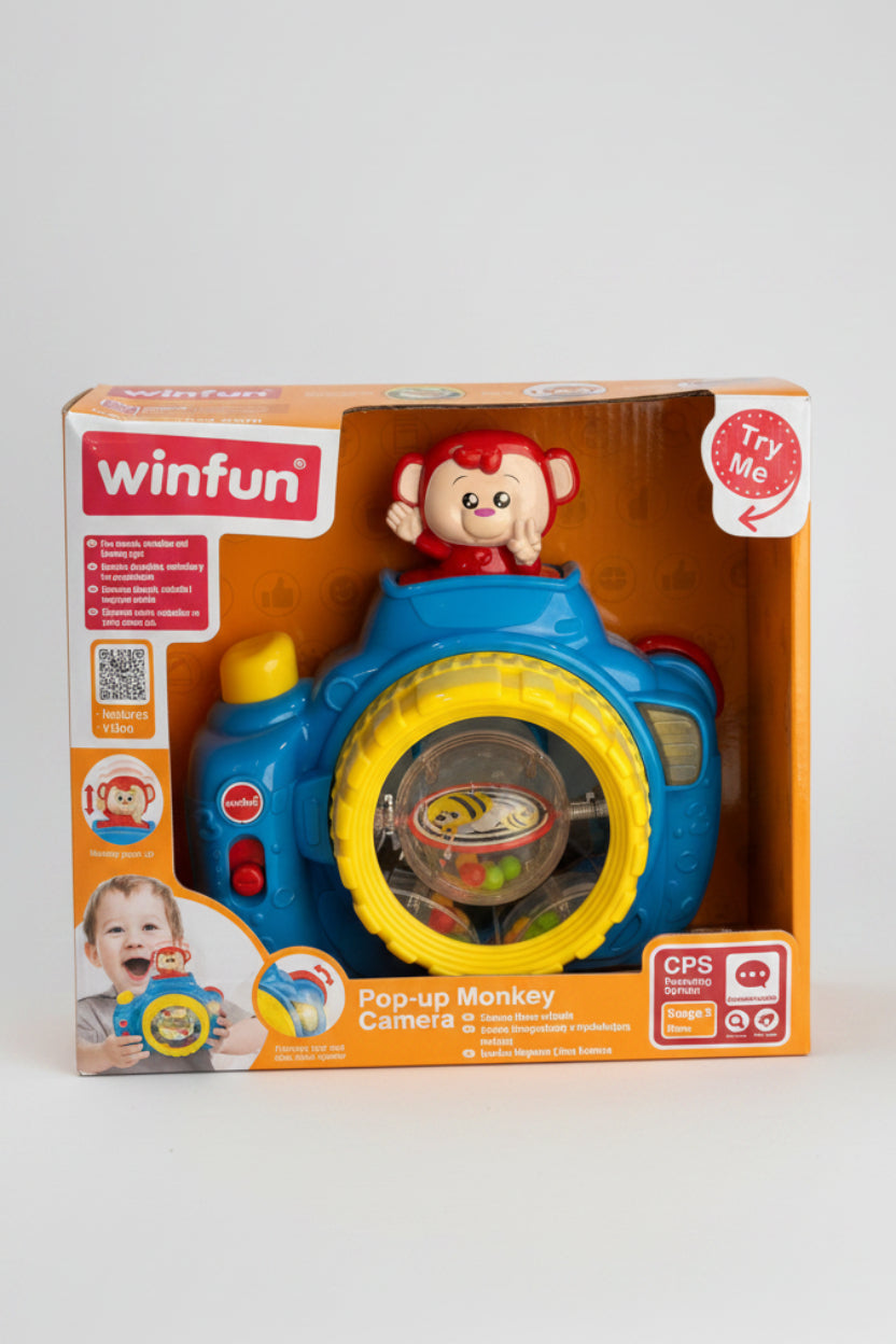 WinFun pop-up monkey camera