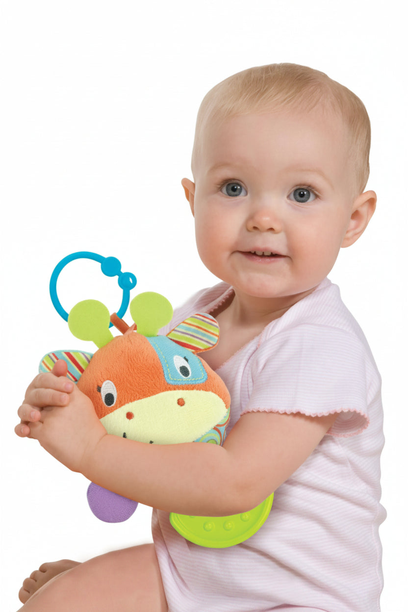 Winfun Little Pals Round Patch the Giraffe Teether Rattle