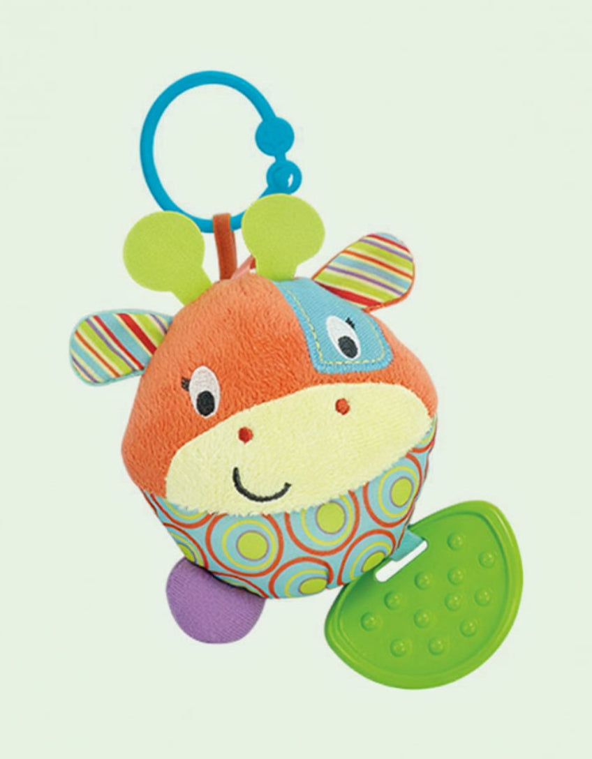 Winfun Little Pals Round Patch the Giraffe Teether Rattle