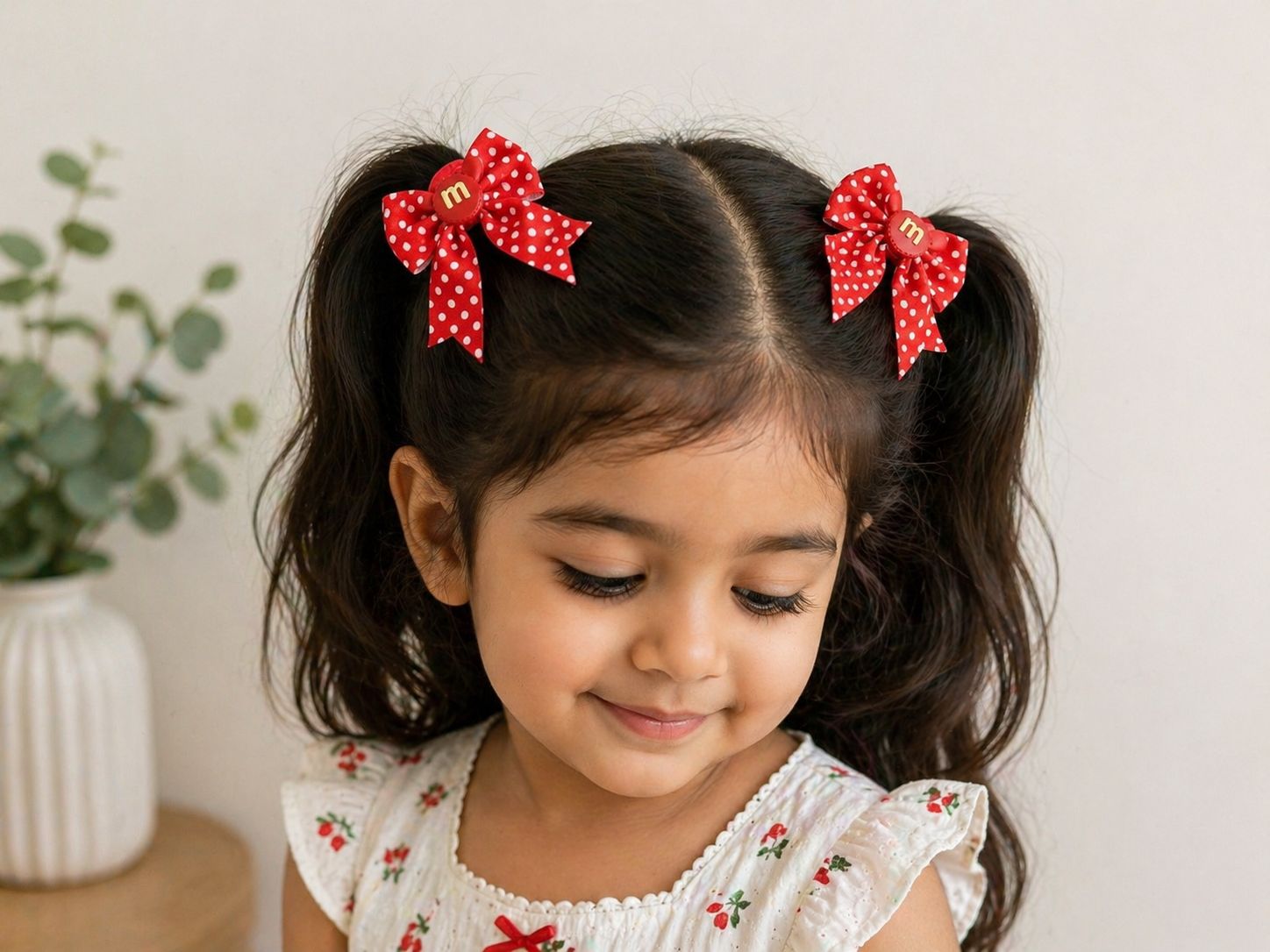 Micky mouse bow hair clips