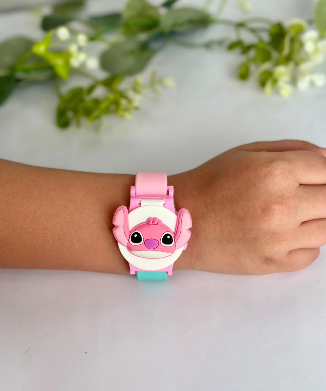 Stitch silicon strap watch