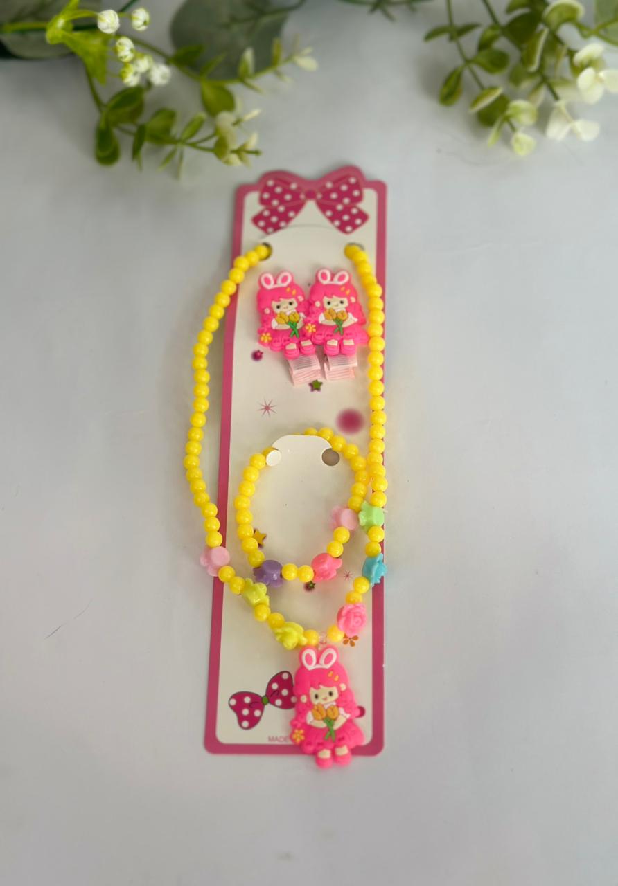 Necklace with bracelet and pins