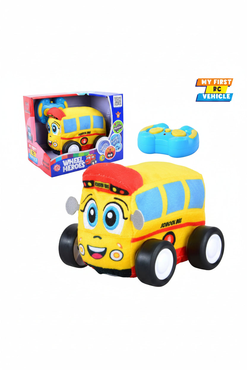 Qilun Toys School Bus Plush Car